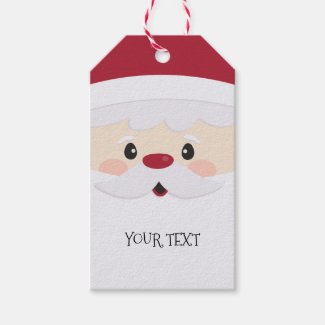 Santa Face Fun Personalized Gift Tag