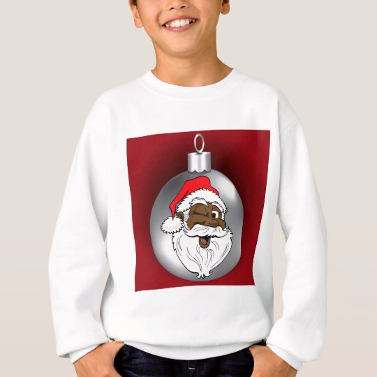 Santa Face Ornament 2 Sweatshirt