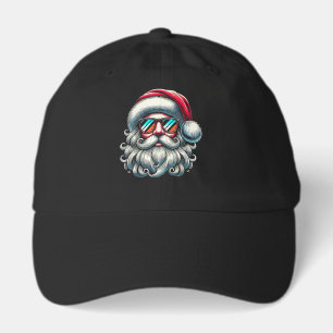 Santa Face Retro Sunglasses Christmas Hat