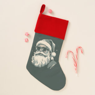 Santa Face Sunglasses Christmas Xmas Retro Christmas Stocking