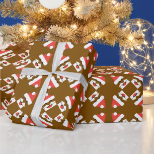 Santa Face Wrapping Paper