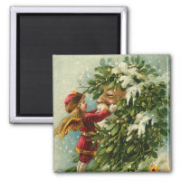 Santa & Faerie Magnet - Stocking Stuffer