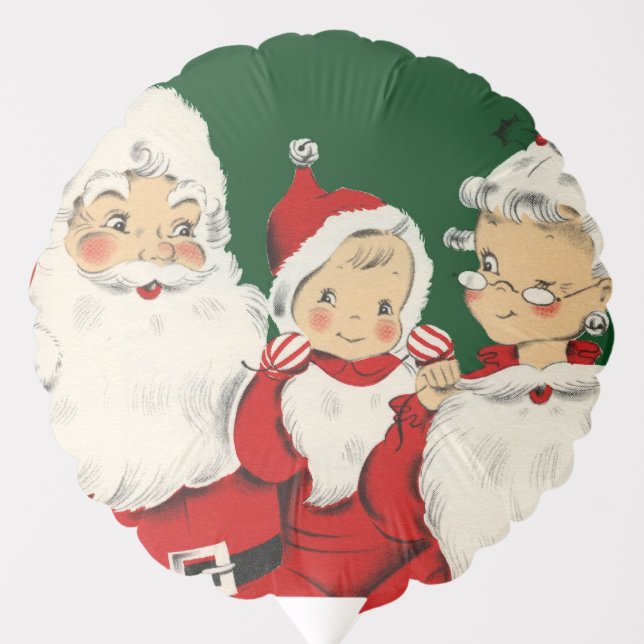 Santa Family Christmas Balloon (Front)