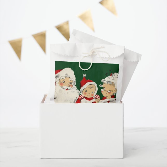 Santa Family Christmas Favor Bag (Party)