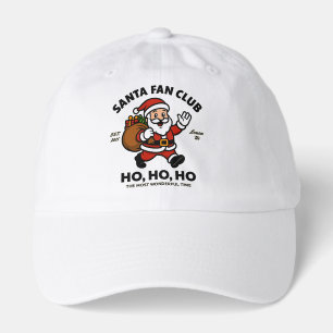 Santa Fan Club – “Ho, Ho, Ho” Vintage Christmas Gr Hat