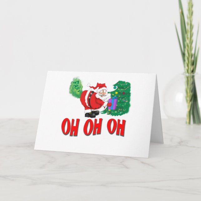 santa farted holiday card (Front)