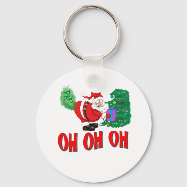 santa farted keychain (Front)