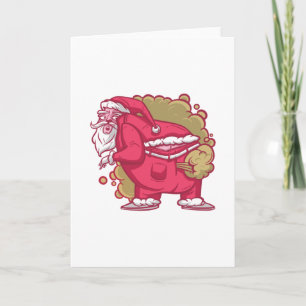 Santa farts card