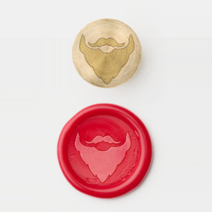 Santa father christmas graphic beard wax seal stamp