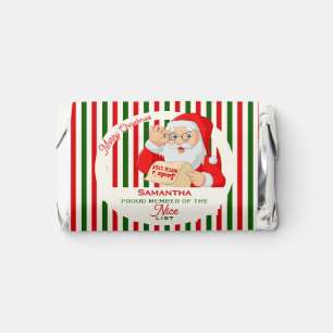 Santa Father Christmas Nice List Proud Member Hershey's Miniatures
