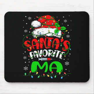 Santa Favorite Medical Istant Christmas Ma  Mouse Pad