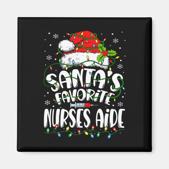 Santa Favorite Nurses Aide Christmas Nursing Istan Magnet (Front)