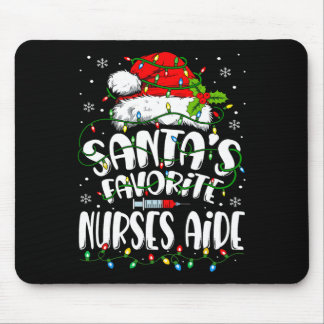 Santa Favorite Nurses Aide Christmas Nursing Istan Mouse Pad