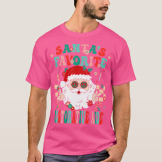 Santa Favorite Restorative Aide Retro Nurse Christ T-Shirt