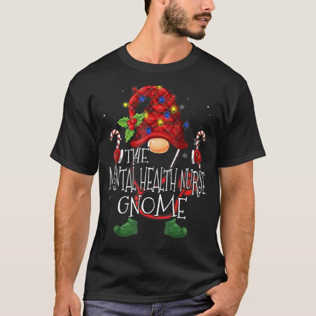 Santa Favorite's Mental Health Nurse Xmas Mental H T-Shirt (Front)