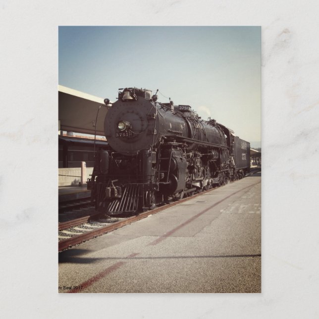 Santa Fe 3751 Postcard (Front)