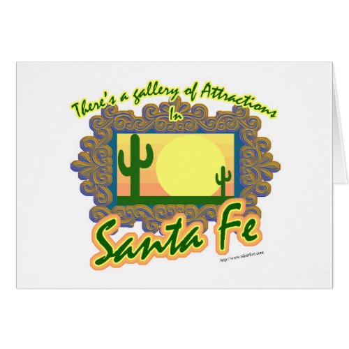 Santa Fe Art Gallery Travel Slogan 