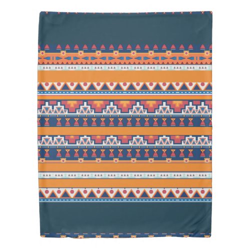 Santa Fe Desert Style Boho Southwest Pattern Duvet Cover