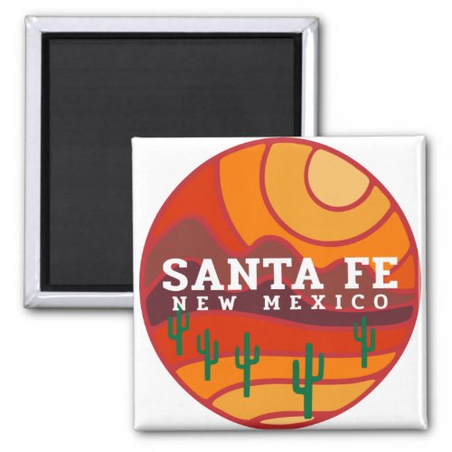 Santa Fe Desert To Mountains Magnet