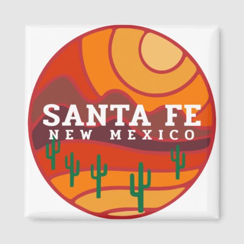 Santa Fe Desert To Mountains Magnet