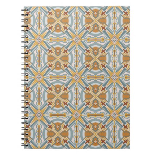 Santa Fe Geometric Tile Pattern Notebook