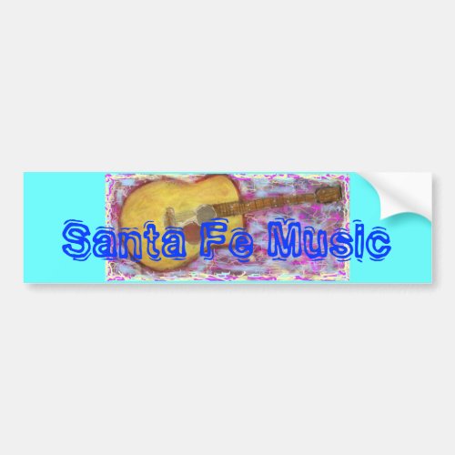 Santa Fe Music Bumper Sticker