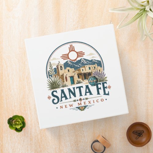 Santa Fe New Mexico Adobe Architecture Southwest 3 Ring Binder