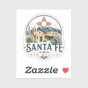 Santa Fe New Mexico Adobe Architecture Southwest Sticker