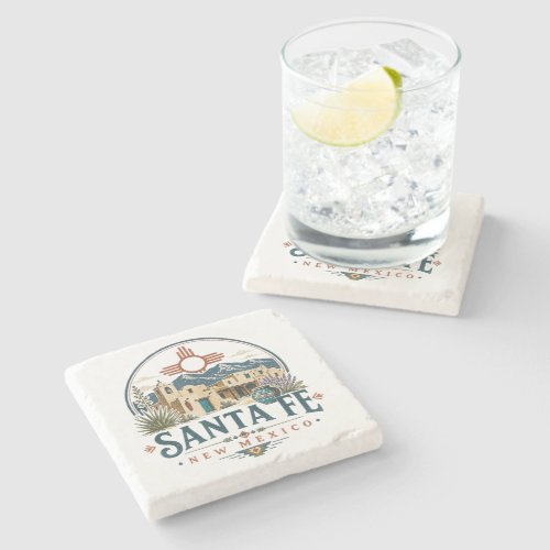 Santa Fe New Mexico Adobe Architecture Southwest Stone Coaster