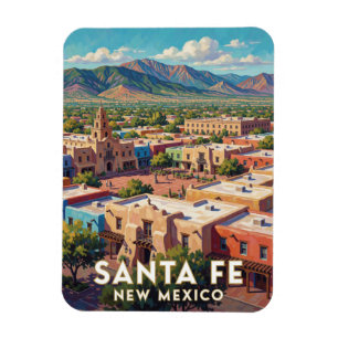 Santa Fe New Mexico Adobe Travel 🌵 Magnet