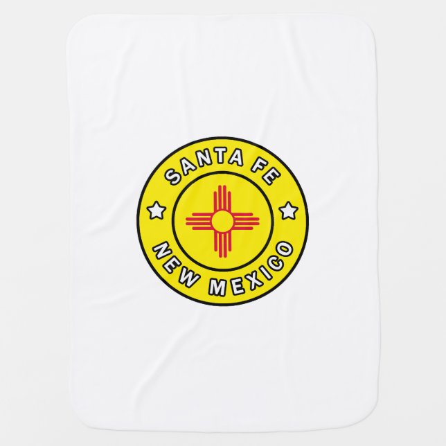 Santa Fe New Mexico Baby Blanket (Front)