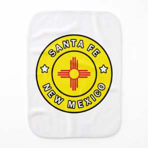 Santa Fe New Mexico Baby Burp Cloth