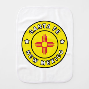 Santa Fe New Mexico Baby Burp Cloth