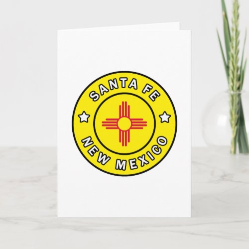 Santa Fe New Mexico Card