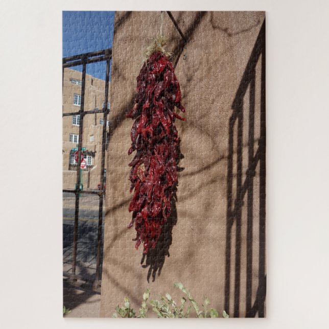 Santa Fe New Mexico Chili Ristra Jigsaw Puzzle (Vertical)