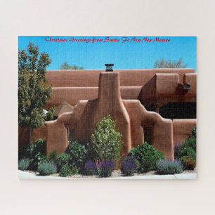 Santa Fe New Mexico.Christmas Greetings Jigsaw Puzzle