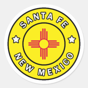 Santa Fe New Mexico Classic Round Sticker