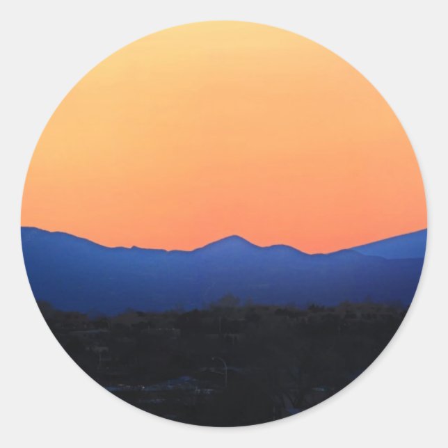 Santa Fe New Mexico Classic Round Sticker (Front)