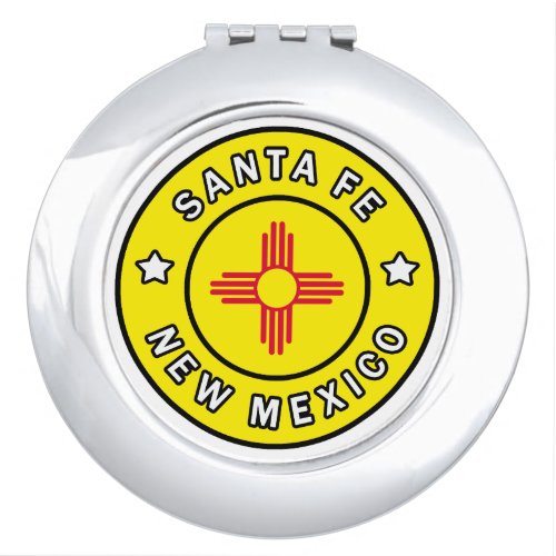 Santa Fe New Mexico Compact Mirror
