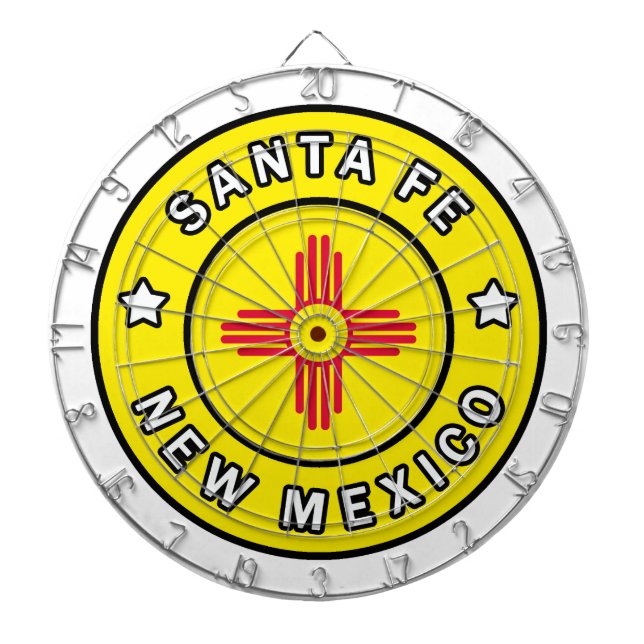 Santa Fe New Mexico Dart Board (Front)