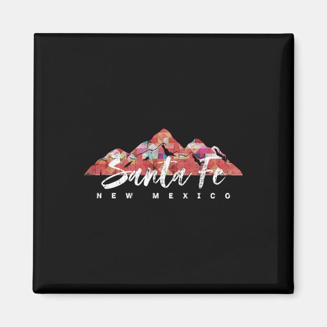 Santa Fe New Mexico Family Travel Hiking Camping S Magnet (Front)