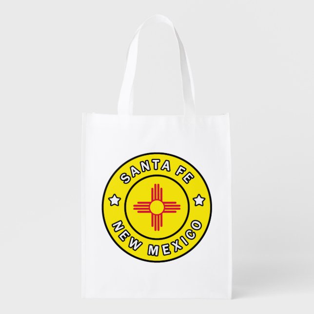 Santa Fe New Mexico Grocery Bag (Front)