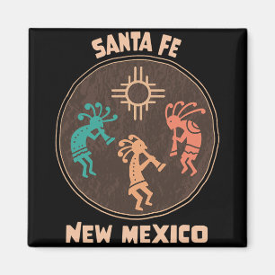 Santa Fe New Mexico Kokopelli Vacation Souvenir Magnet