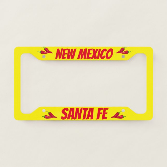 Santa Fe New Mexico License Plate Frame (Front)