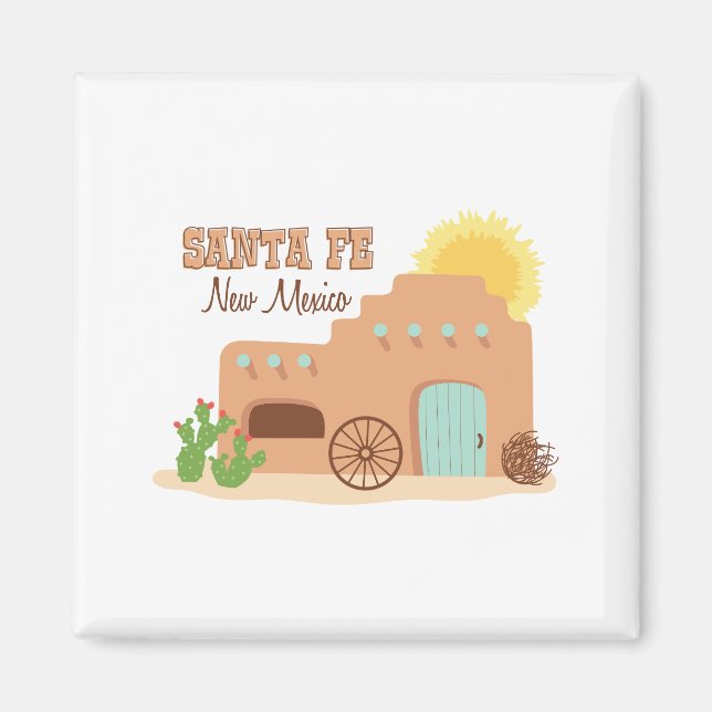 Santa Fe New Mexico Magnet (Front)