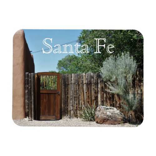 Santa Fe New Mexico Rustic Fence and Gate  Magnet
