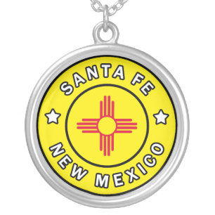 Santa Fe New Mexico Silver Plated Necklace