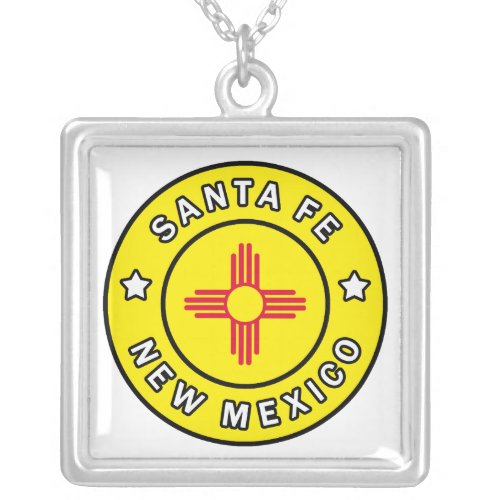 Santa Fe New Mexico Silver Plated Necklace