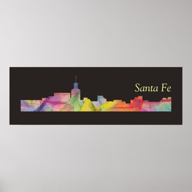 SANTA FE, NEW MEXICO SKYLINE BB - POSTER (Front)
