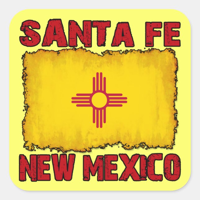 Santa Fe, New Mexico Square Sticker (Front)